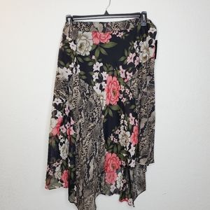 INC SKIRT PLUS SIZE 22W MIX PRINT FLORAL SUMMER